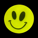 Smiley fluo 2D - 85cm