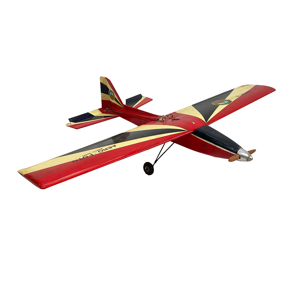 Avion jaune et rouge - 120cm