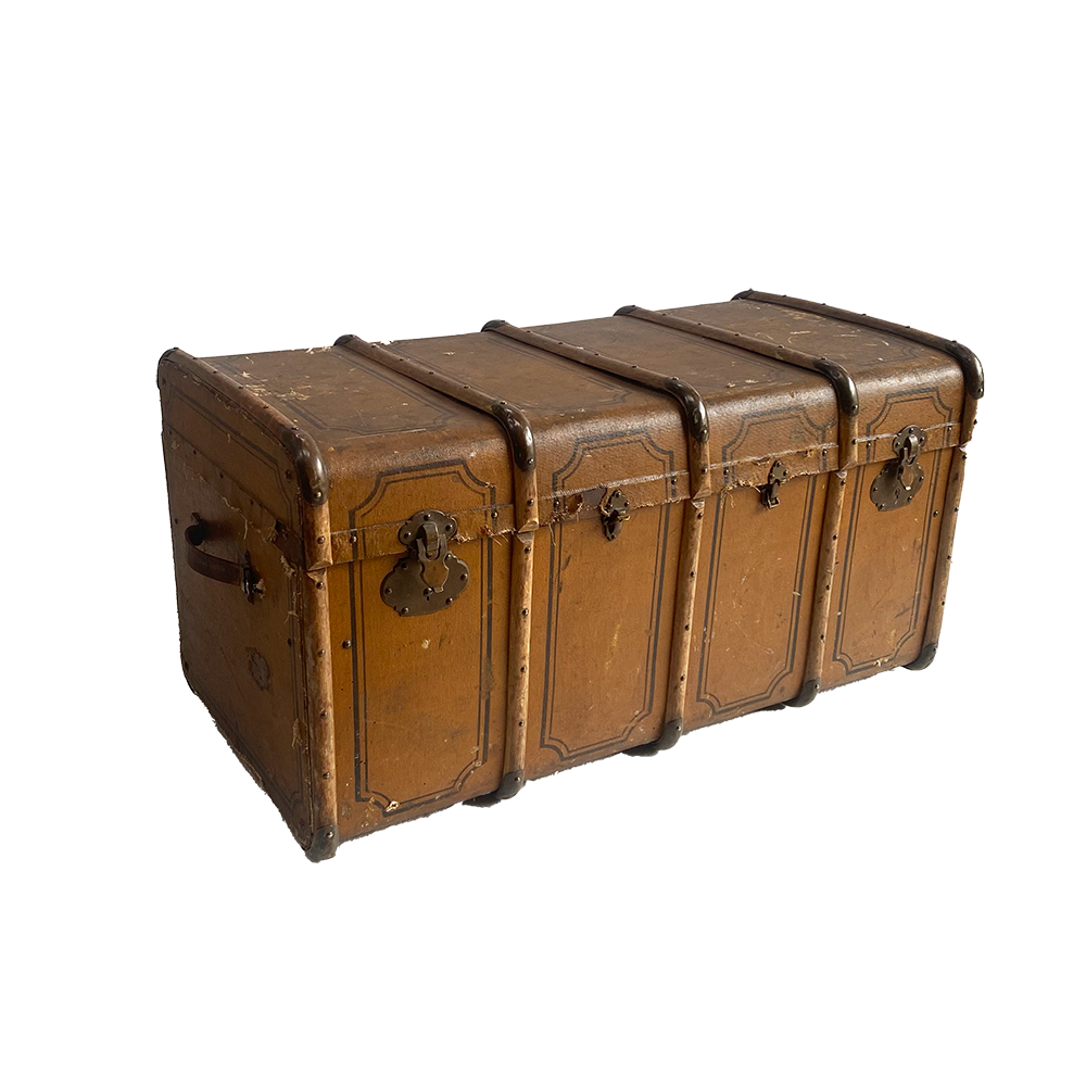 Valise coloniale marron