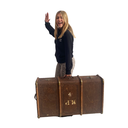 Valise coloniale marron