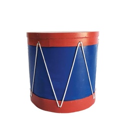 [locjeu29] Tambourin rouge et bleu - 60cm