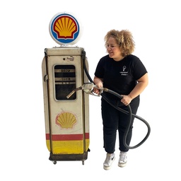 [locame68] Pompe à essence Shell - 195cm